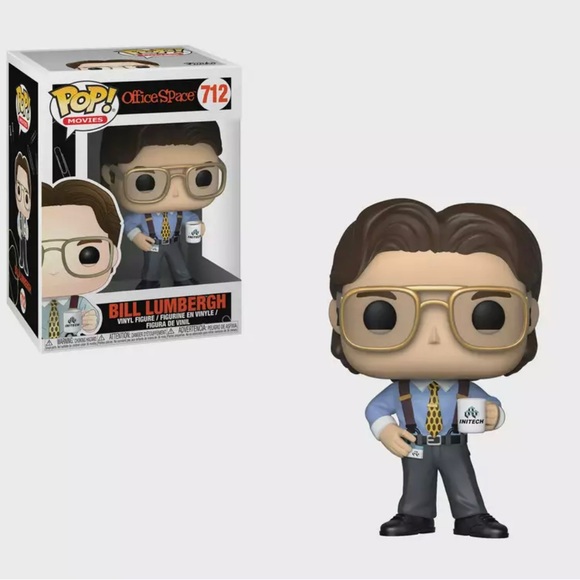 Funko Pop! Movies Office Space Bill Lumbergh #712 Collectible Figure. Unopened
